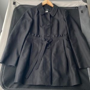 Black Pea coat style